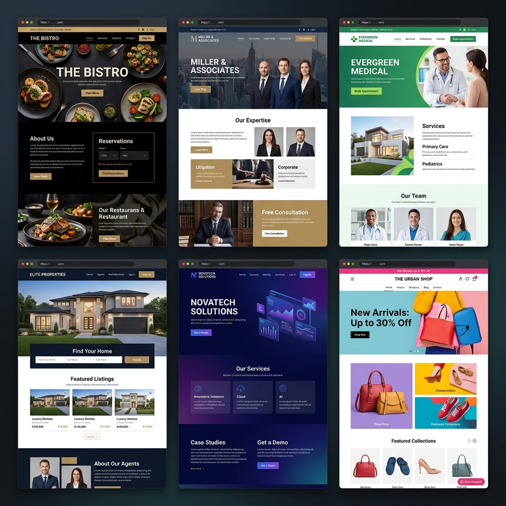 Portafolio de sitios web diseñados